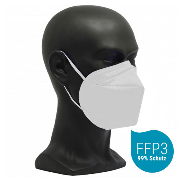 CE zertifizierte Atemschutzmaske FFP3 weiß