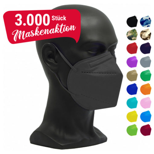 Aktion farbige Masken 3000 Stück