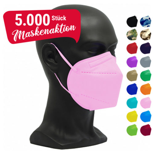 Aktion farbige Masken 5000 Stück