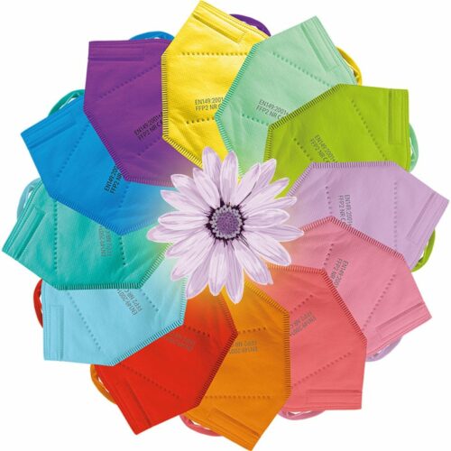 FFP2 Maskenset Frühlingsfarben